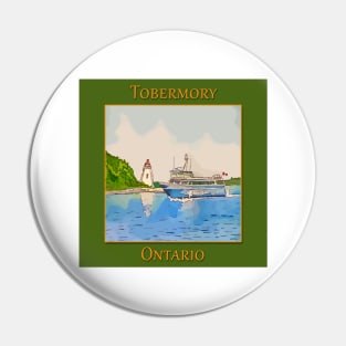 Tobermory Big Tub Lighthouse and Glass Bottom Boat - WelshDesigns Pin