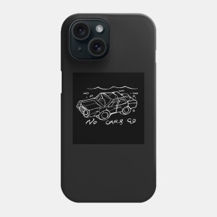 No Cars Go by the band Arcade Fire - Illustrated Lyrics Phone Case