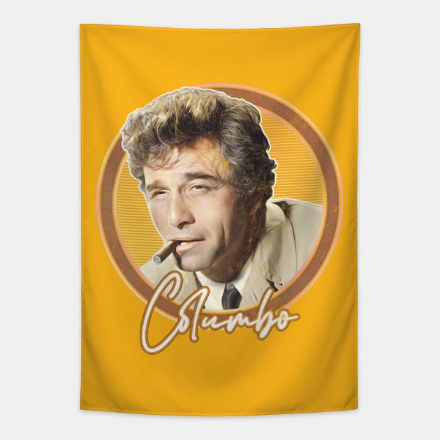 Columbo / Vintage Faded Style TV Fan Design Tapestry by DankFutura