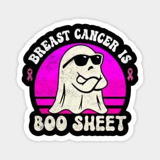 Breast Cancer Is Boo Sheet Halloween Breast Cancer awareness Magnet