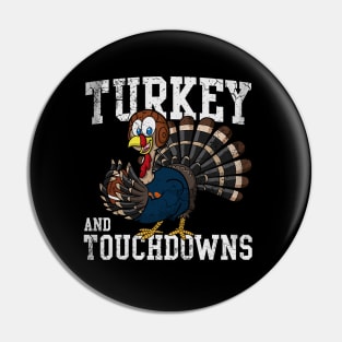 Thanksgiving Football Turkey And Touchdowns Pin