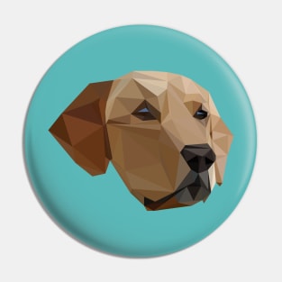 Low poly labrador Pin