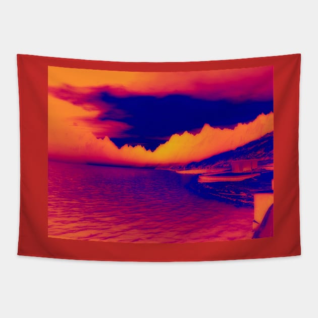 Shoreline - Infrared Thermal Tapestry by AlienVisitor