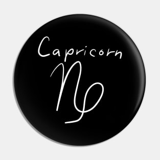 Capricorn zodiac sign Pin