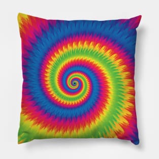 Rainbow Tie Dye Pattern Pillow