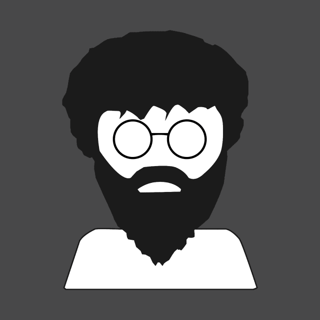 Modern Cave-Man - Hippie Man - Bearded Man with Glasses by fejhat