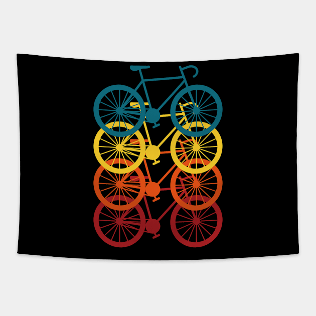 Colorful bikes Tapestry by Ldgo14