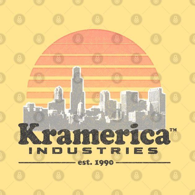 Kramerica Industries / Faded (Black) 90s Style Logo Original Design by DankFutura