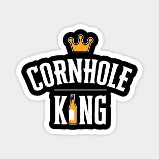 Cornhole King Shirt Funny Bean Bag Sack Toss Tournament Winner Magnet