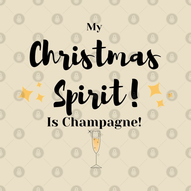 My Christmas Spirit is Champagne by Marius Andrei Munteanu