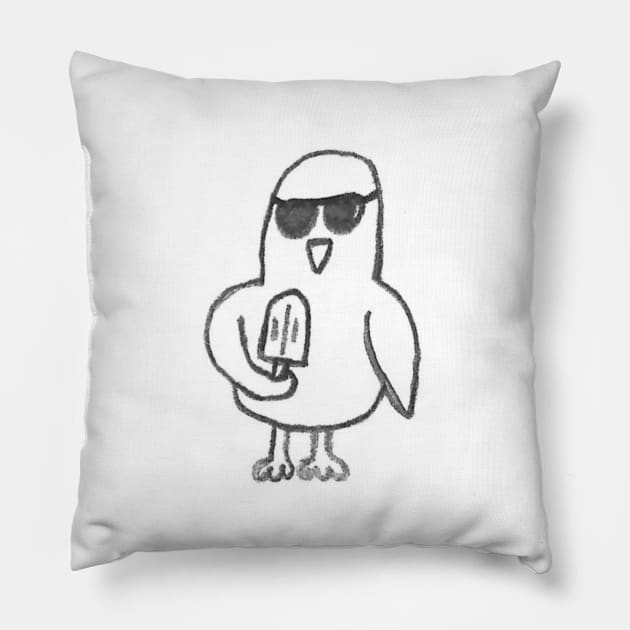 Seriously Unserious Duck Pillow by Emma Lorraine Aspen