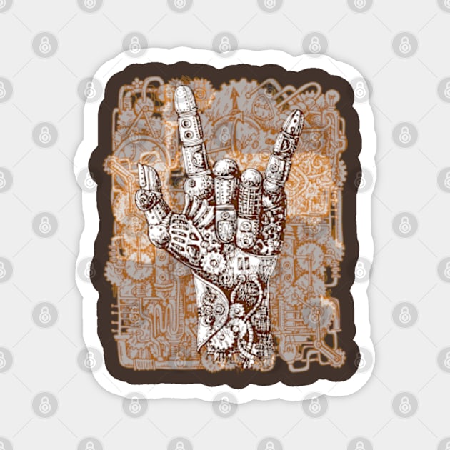 Steampunk Rocks Magnet by LouMax