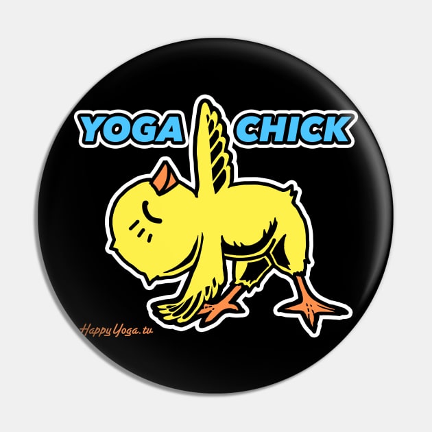 Yoga Chick | Color Design Pin by ConstellationPublishing