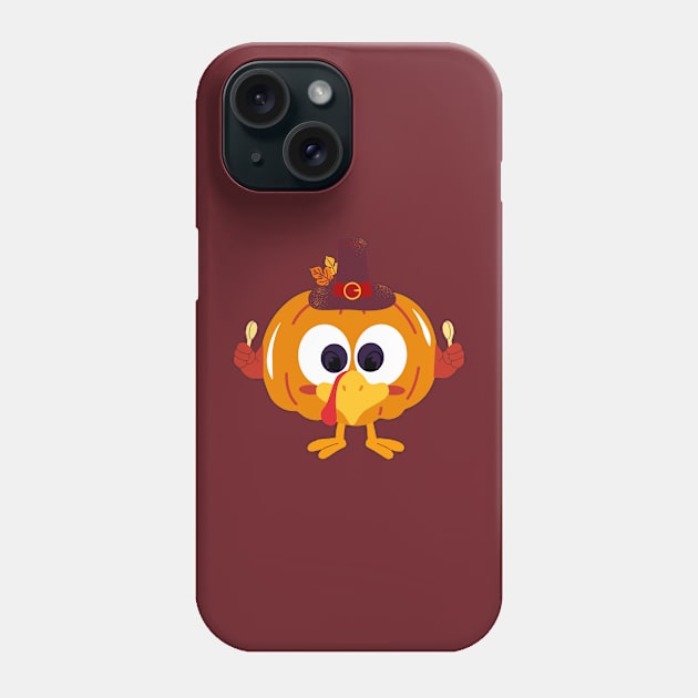 Great Funny turkey pumpkin Let's Get Basted Thanksgiving Phone Case by TeePixel Studio