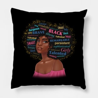 Black Girl Magic, Black Woman Pillow