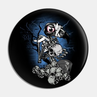 Vulture Skeleton Pin