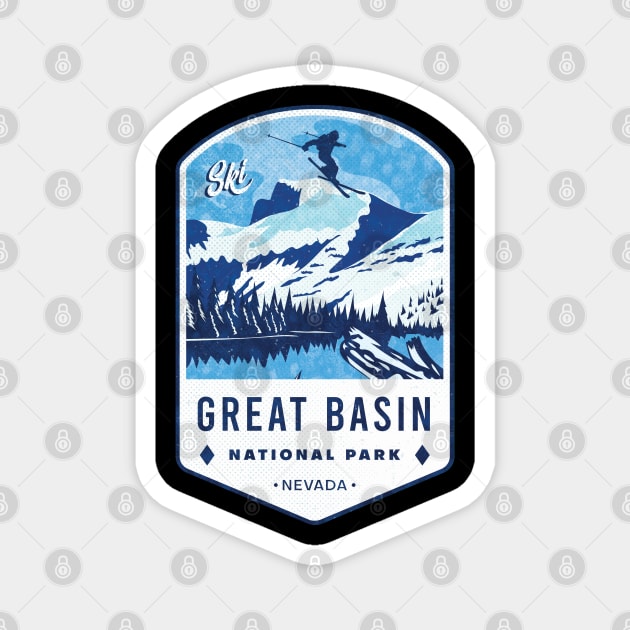 Ski Great Basin National Park Nevada Magnet by JordanHolmes