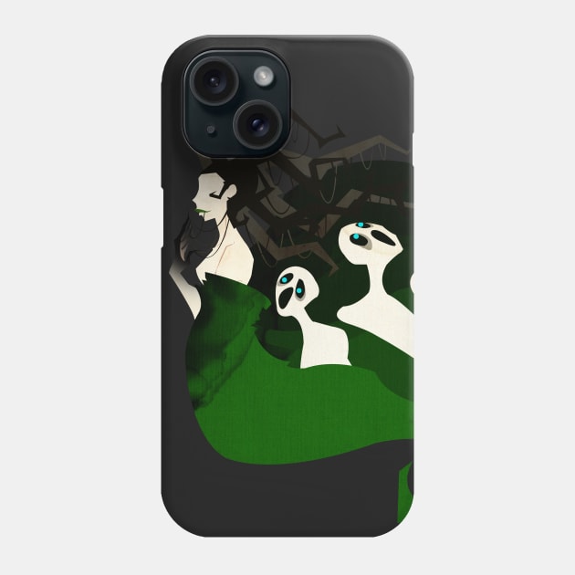 Hel the Goddess of Death Phone Case by artofdel