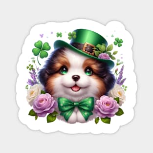 Dog Shamrock Magnet