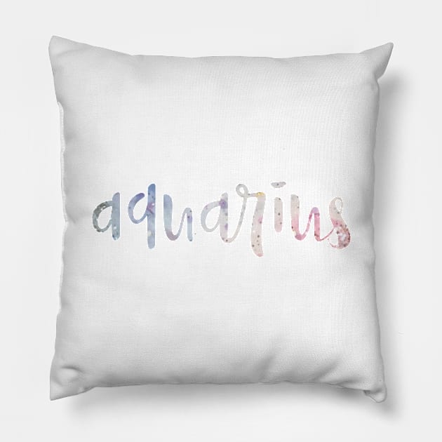 AQUARIUS Pillow by christikdesigns