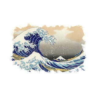 ✪ The Great Wave Off Kanagawa ✪ Retouched Fan Art T-Shirt