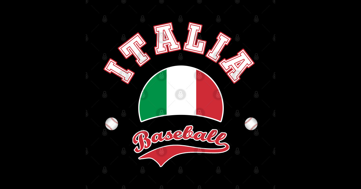 Italy Baseball Team Italy Baseball Sticker TeePublic