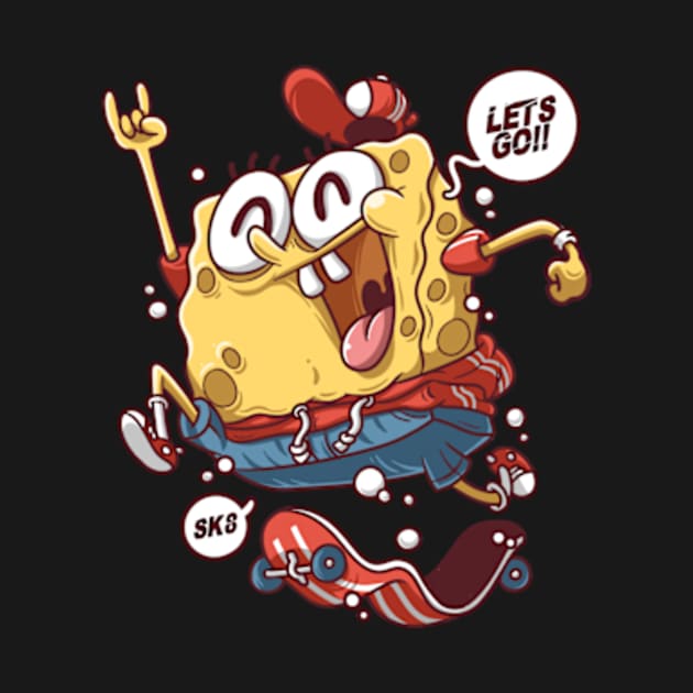 Spongebob Skater by karyatansu