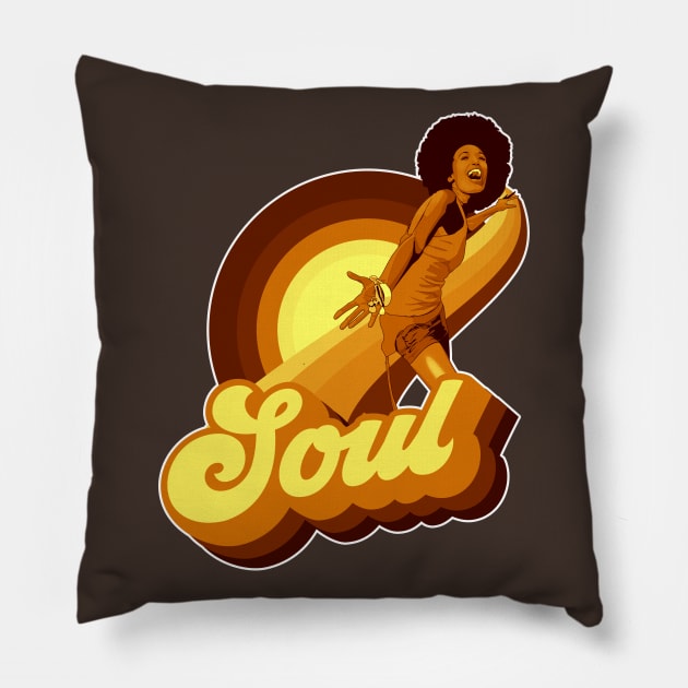 70's Soul Pillow by Styleuniversal