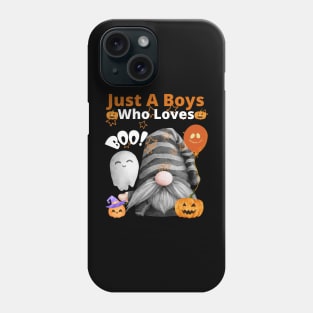 School Halloween 2022 Cool Gnome Pumpkins Squad Boys Funny Phone Case