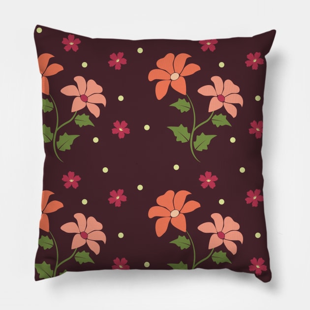 Floral Flowers Pillow by nzbworld