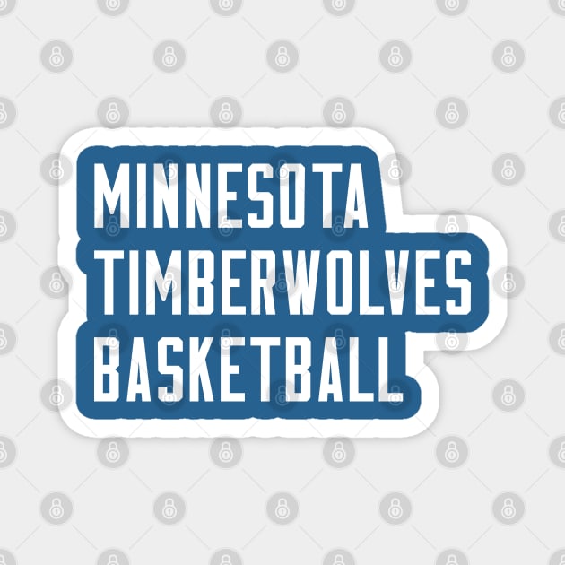 Wolves baskebtall Magnet by Buff Geeks Art