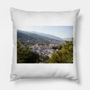 Gjirokaster from the castle Pillow