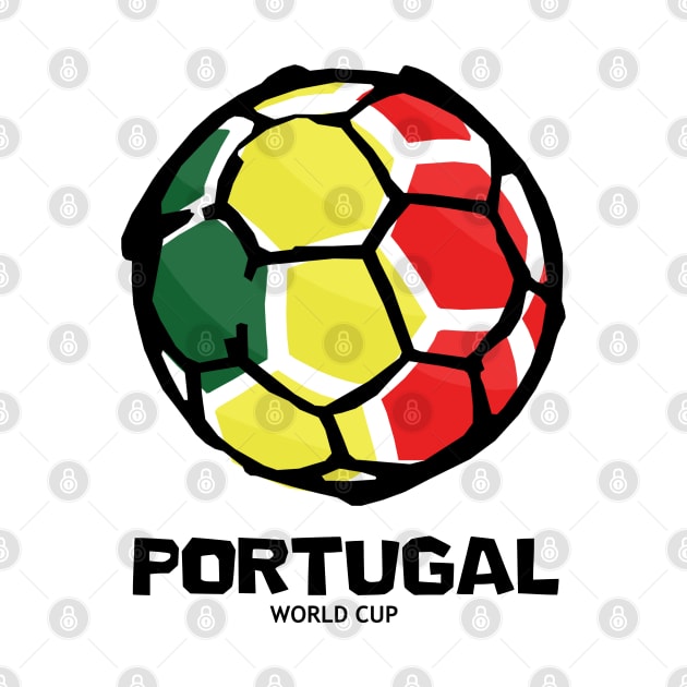 Portugal Football Country Flag by KewaleeTee