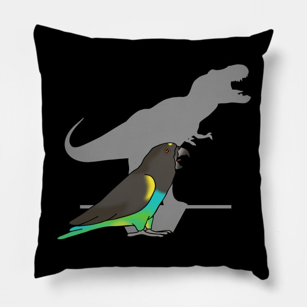 T-rex Meyer's Parrot Pillow by FandomizedRose