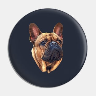 French Bulldog Head Cute Puppy Dog Pin