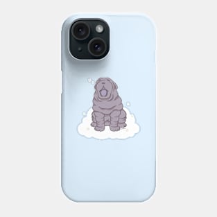 Blue Shar Pei Puppy - Cute Shar Pei Yawning Phone Case