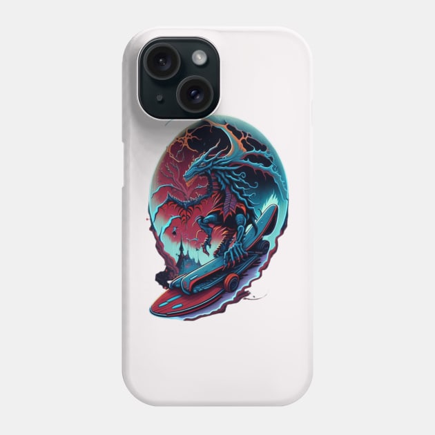 A Mythical Ride : Full Moon Frenzy Phone Case by Silvana Collection