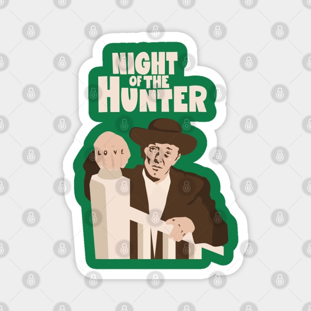 The Night of the Hunter: Robert Mitchum's Iconic Performance Magnet by Boogosh