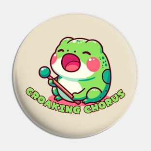 Singing Frog Pin