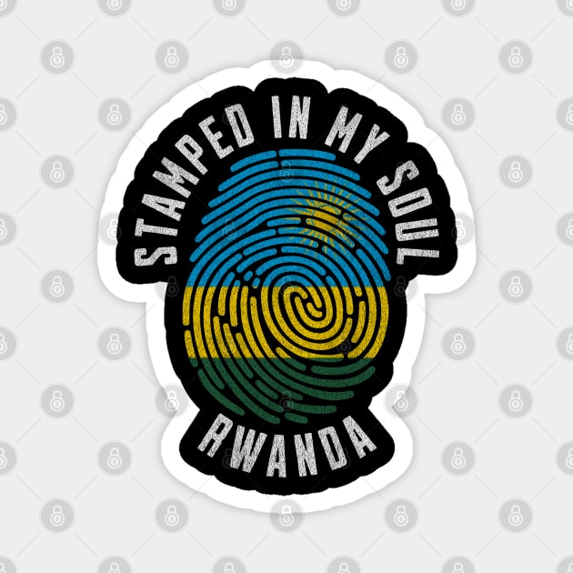 Stamped in My Soul Rwanda Flag Rwandan Proud Magnet by Yesteeyear