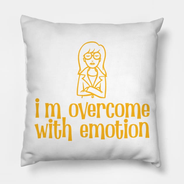 Daria - Im Overcome With emoticon Pillow by edongskithreezerothree