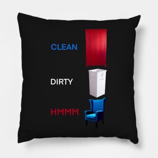 FUNNY TAKE ON CLOTHING CLEANLINESS - LAUNDRY Pillow