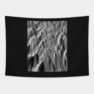 Snowy ridges, icy textures Tapestry