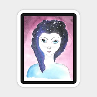 Mystic watercolor painting Magnet