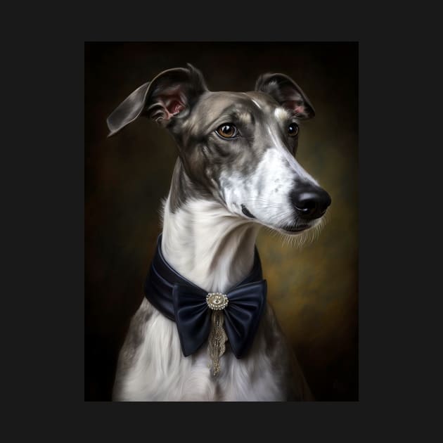 Royal Portrait of a Greyhound Dog by pxdg