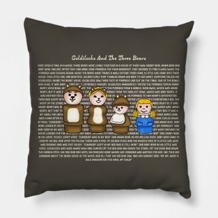 Goldilocks and The Three Bears Story Pillow