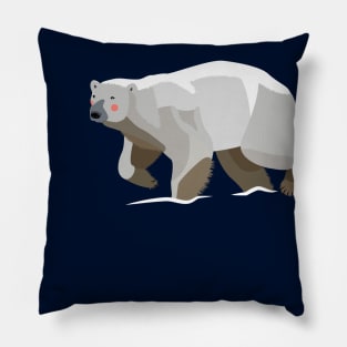 Blushing Polar Bear Pillow