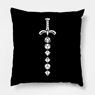 Polyhedral Dice Sword of the Paladin Pillow