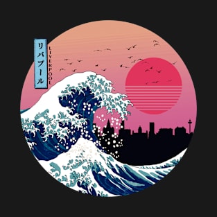 Liverpool Kanagawa Wave Retro T-Shirt