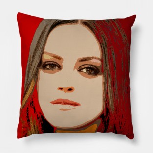 mila kunis Pillow